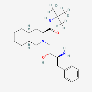 (3S,4aS,8aS)-2-[(2R,3S)-3-Amino-2-hydroxy-4-phenylbutyl]-N-(1,1-dimethylethyl)decahydro-3-isoquinolinecarboxamide-d9