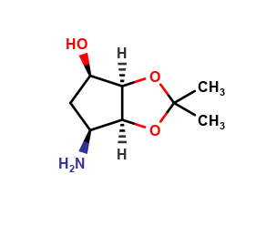 (3aR,4R,6S,6aS)-6-amino-2,2-dimethyltetrahydro-3aH-cyclopenta[d][1,3]dioxol-4-ol