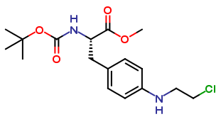4-[(2-Chloroethyl)amino]-N-[(1,1-dimethylethoxy)carbonyl]-L-phenylalanine Methyl Ester