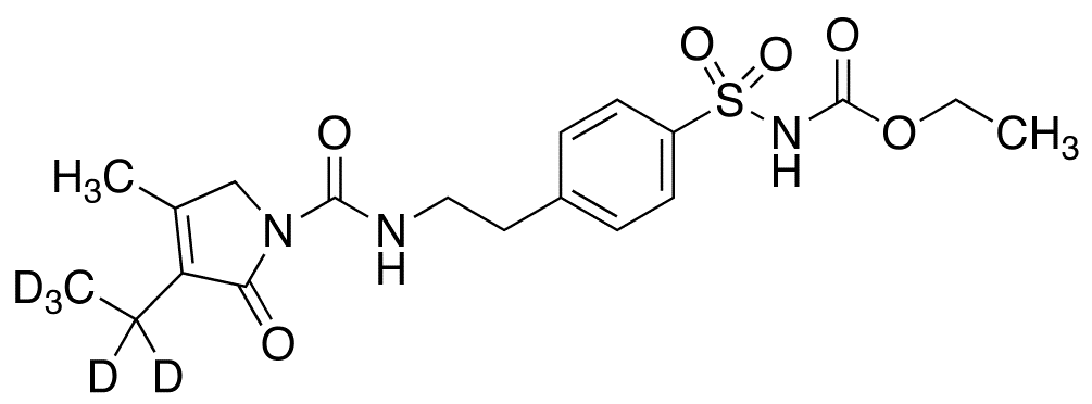 [4-[2-[[(3-Ethyl-d5-2,5-dihydro-4-methyl-2-oxo-1H-pyrrol-1-yl)carbonyl]amino]ethyl]phenyl]sulfonyl]carbamic Acid Ethyl Ester