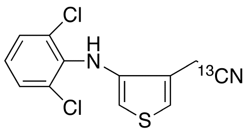 4-(2,6-Dichloroanilino)-3-thiopheneacetonitrile-13C