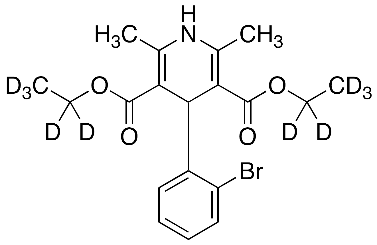 4-(2-Bromophenyl)-2,6-dimethyl-3,5-pyridinedicarboxylic Acid-d10 Diethyl Ester