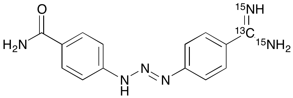 4-[3-[4-(Aminoiminomethyl)phenyl]-1-triazenyl]benzamide-13C ,15N2