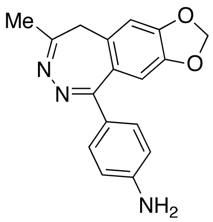 4-(8-Methyl-9H-1,3-dioxolo[4,5-h][2,3]benzodiazepin-5-yl)benzenamine 