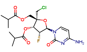 4’-C-(Chloromethyl)-2’-deoxy-2’-fluoro-cytidine 3’,5’-Bis(2-methylpropanoate)