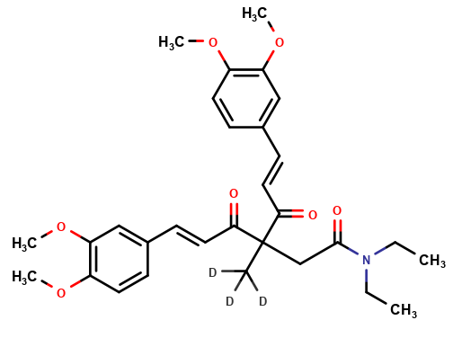 4-(N,N-Dimethylaminocarbonyl)methyl-4,4',4-Trimethylcurcumin-D3