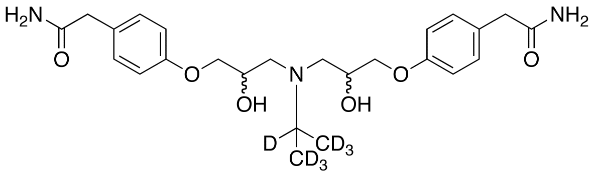 4,4'-[[(1-methylethyl)imino]bis[(2-hydroxy-3,1-propanediyl)oxy]]bis-benzeneacetamide-d7 (Atenolol Impurity F)