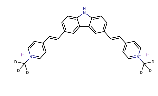 4,4'-[9H-Carbazole-3,6-diyldi-(1E)-2,1-ethenediyl]bis[1-methyl-pyridinium Diiodide-d6