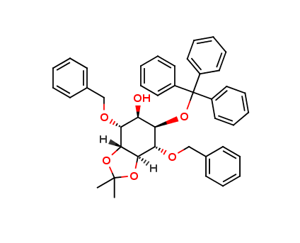 4,5-O-Isopropylidene-3,6-bis-O-(phenylmethyl)-1-O-(triphenylmethyl) DL-myo-Inositol