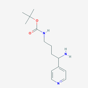 (4-Amino-4-pyridin-4-yl-butyl)-carbamic acid tert-butyl ester