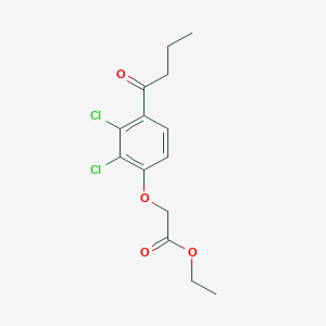 (4-Butyryl-2,3-dichlorophenoxy)-acetic Acid Ethyl Ester