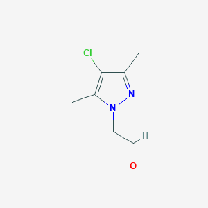 (4-Chloro-3,5-dimethyl-1H-pyrazol-1-yl)-acetaldehyde