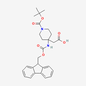 (4-Fmoc-amino-1-boc-piperidin-4-YL)-acetic acid