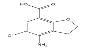 4-amino-5-chlor-2,3-dihydro-7-benzofurancarboxylic acid