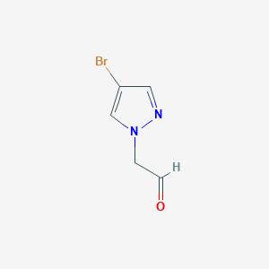 (4-bromo-1H-pyrazol-1-yl)acetaldehyde