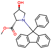 (4R, 2S)-4-Hydroxy-1-(9-phenyl-9H-fluoren-9-yl)-proline Methyl Ester
