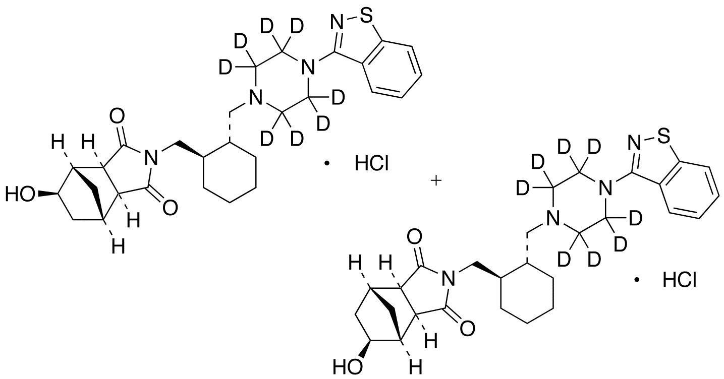 5α/6α-Hydroxy Lurasidone-d8 Hydrochloride (Mixture of Diastereomers)