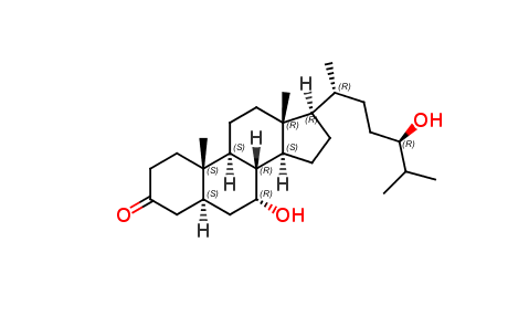 (5α,7α,24R)-7,24-Dihydroxycholestan-3-one