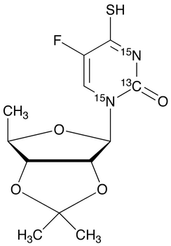 5’-Deoxy-2’,3’-O-isopropylidene-4-thio-5-fluorocytidine-13C,15N2