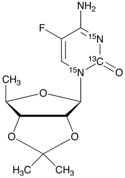 5’-Deoxy-2’,3’-O-isopropylidene-5-fluorocytidine-13C,15N2