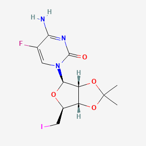 5'-Deoxy-5'-iodo-2',3'-O-isopropylidene-5-fluorocytidine