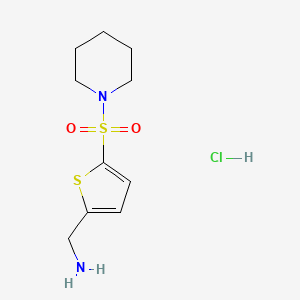 [5-(Piperidine-1-sulfonyl)thiophen-2-yl]methanamine hydrochloride