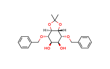 5,6-O-Isopropylidene-1,4-bis-O-(phenylmethyl)-DL-myo-Inositol