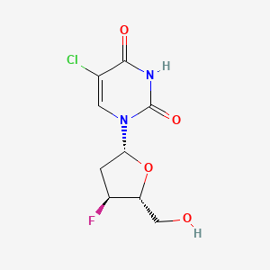 5-Chloro-2',3'-dideoxy-3'-fluorouridine