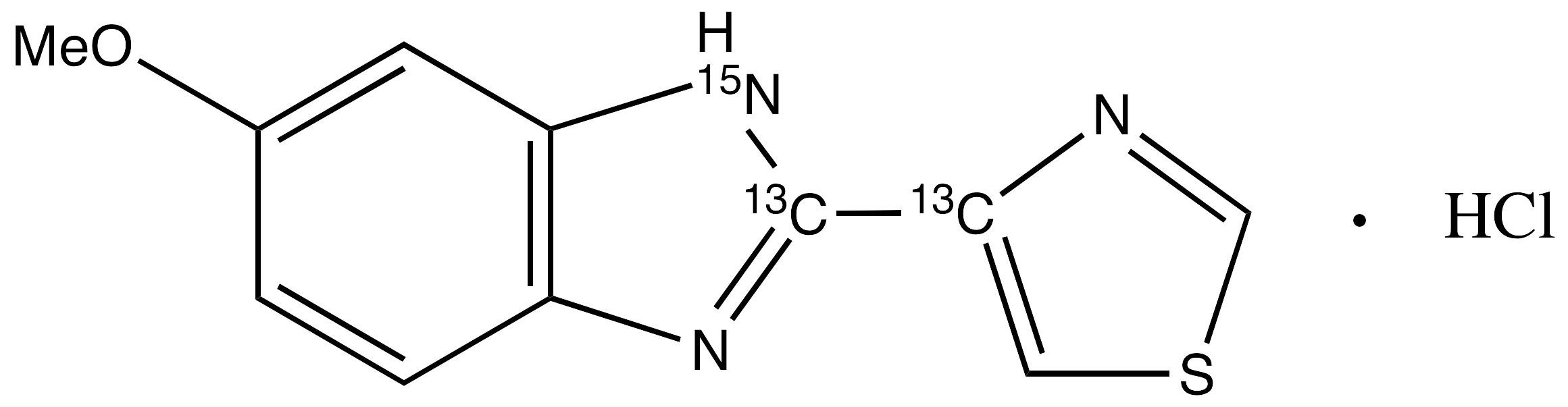 5-Hydroxy Thiabendazole-13C2,15N Methyl Ether Hydrochloride