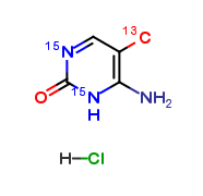 5-Methyl Cytosine-13C,15N2 Hydrochloride