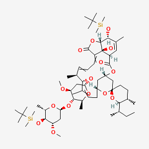 5-O-Demethyl-4��,5-bis-O-[(1,1-dimethylethyl)dimethylsilyl]-22,23-dihydro-28-oxo-Avermectin A1a
