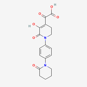 {5-hydroxy-6-oxo-1-[4-(2-oxopiperidin-1-yl)phenyl]-1,2,3,6-  tetrahydropyridin-4-yl}(oxo)acetic acid