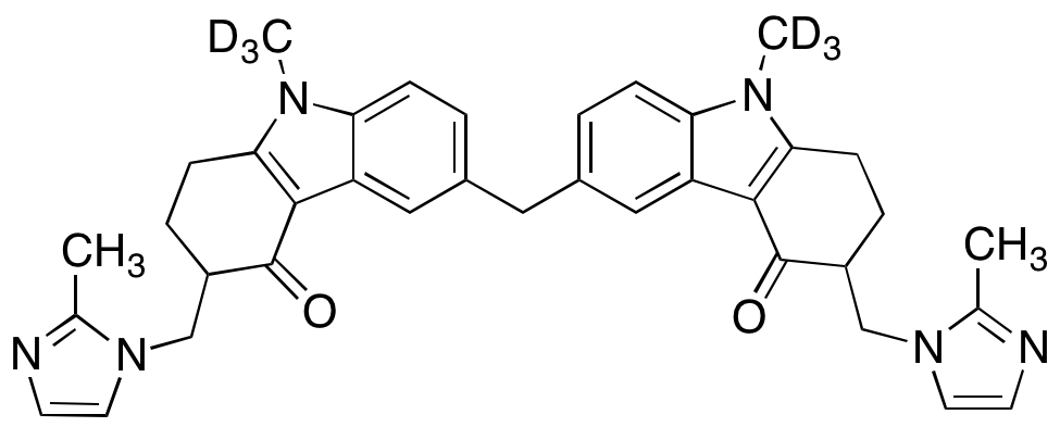 6,6�-Methylenebis[(3RS)-9-methyl-3-[(2-methyl-1H-imidazol-1-yl)methyl]-1,2,3,9-tetrahydro-4H-carbazol-4-one-d6 (Ondansetron Impurity B)