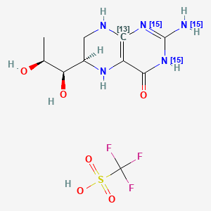 (6R)-Tetrahydro-L-biopterin-15N3,13C1 Triflate