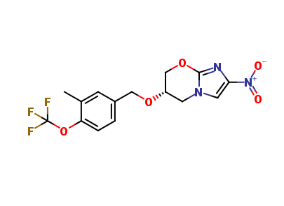 (6s)-6-{[3-methyl-4-(trifluoromethoxy)benzyl]oxy}-2-nitro-6,7-dihydro-5h-imidazo[2,1-b][1,3]oxazine