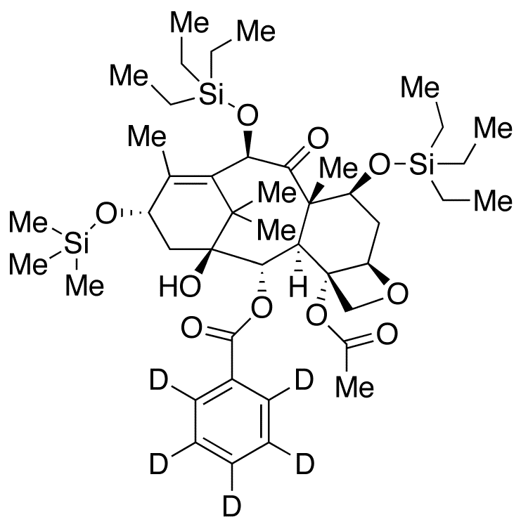 7,10-Bis[O-(triethylsilyl)]-10-deacetyl-13-O-trimethylsilyl Baccatin III-d5