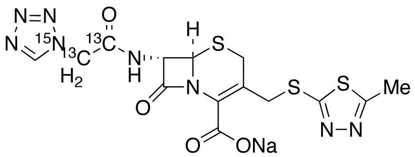 7-epi-Cefazolin-13C2,15N Sodium Salt