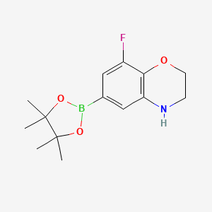 8-Fluoro-6-(4,4,5,5-tetramethyl-1,3,2-dioxaborolan-2-yl)-3,4-dihydro-2h-benzo[b][1,4]oxazine
