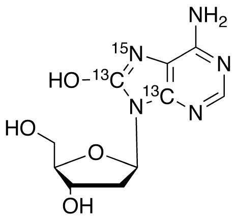8-Oxo-2�-deoxyadenosine-13C2,15N