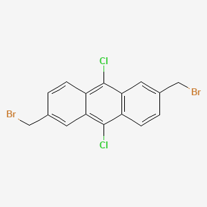 9,10-Dichloro-2,6-bis(bromomethyl)anthracene
