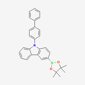 9H-Carbazole,9-[1,1-biphenyl]-4-yl-3-(4,4,5,5-tetramethyl-1,3,2-dioxaborolan-2-yl)-