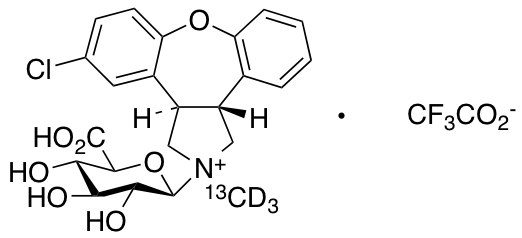 Asenapine-13C,d3 N-b-D-Glucuronide Trifluoroacetic Acid Salt