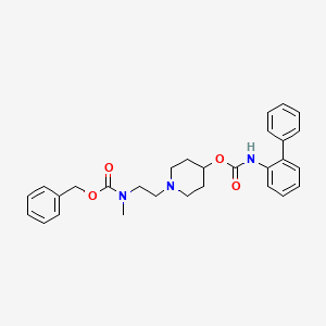
Biphenyl-2-ylcarbamic acid 1-[2-[(benzyloxycarbonyl)methylamino]ethyl]piperidin-4-yl ester