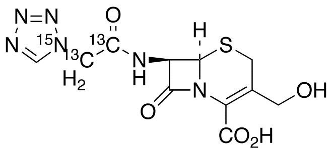 Des[(5-methyl-1,3,4-thiadiazol-2-yl)thio] Cefazolin-3-methanol-13C2,15N