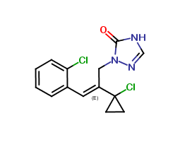 (E)-1-(2-(1-chlorocyclopropyl)-3-(2-chlorophenyl)allyl)-1H-1,2,4-triazol-5(4H)-one