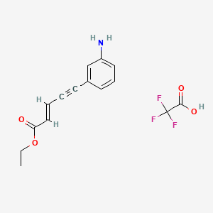 (E)-5-(3-Aminophenyl)-2-penten-4-ynoic Acid Ethyl Ester Trifluoroacetic Acid Salt