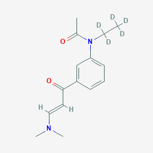 (E)-N-(3-(3-(Dimethylamino)acryloyl)phenyl)-N-ethylacetamide-d5