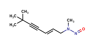 (E)-N-(6,6-dimethylhept-2-en-4-yn-1-yl)-N-methylnitrous amide
