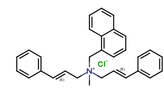 (E)-N-cinnamyl-N-methyl-N-(naphthalen-1-ylmethyl)-3-phenylprop-2-en-1-aminium chloride