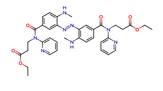(E)-diethyl 3,3'-((3,3'-(diazene-1,2-diyl)bis(4-(methylamino)benzoyl))bis(pyridin-2-ylazanediyl))dip